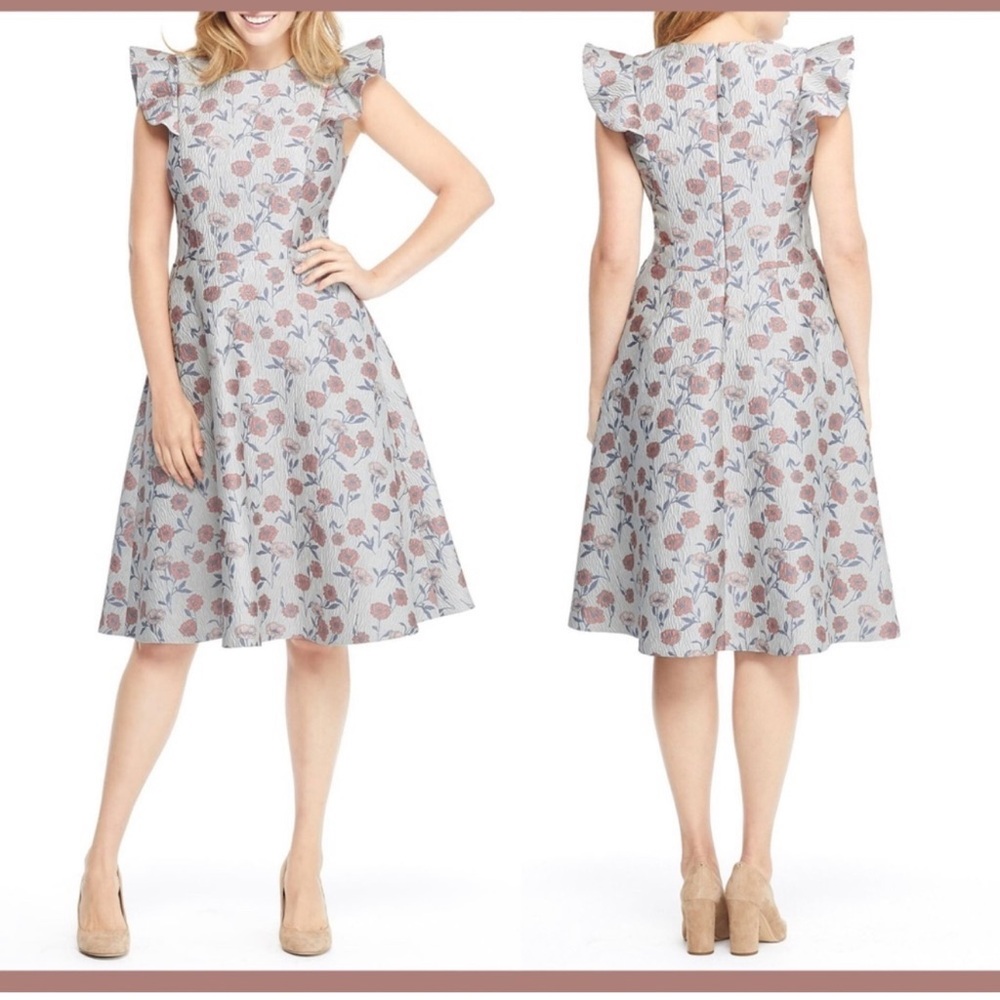 Gal Meets Glam Dress Lola Dancing Daisy Jacquard Size 2